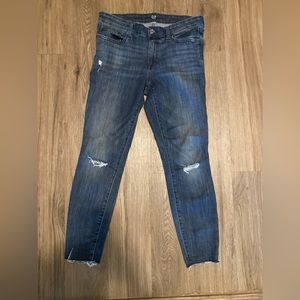 Women’s Gap jeans with raw hem
